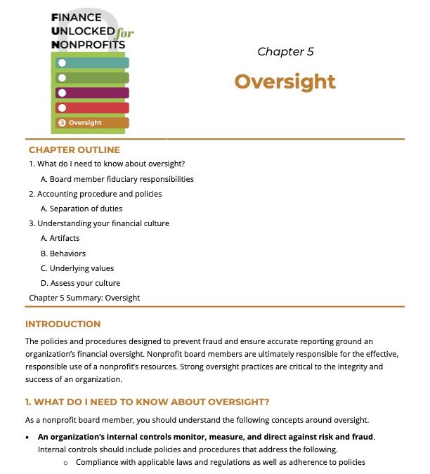 Chapter 5 Oversight Thumbnail