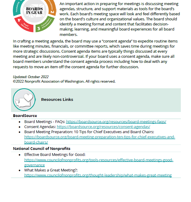 Board Meeting Agenda Resource