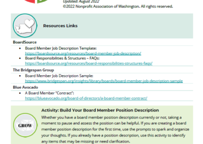 Board Member Position Description Resources