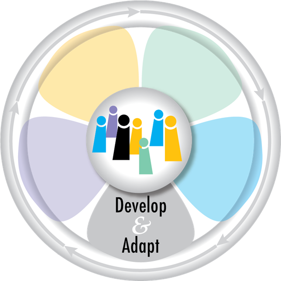 Develop & Adapt graphic