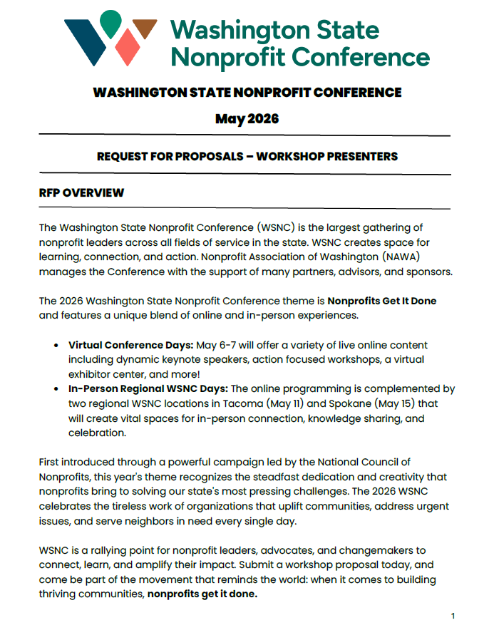 2026 WSNC RFP presenter packet cover page