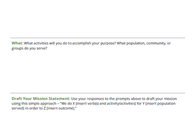 Mission Statement Resource