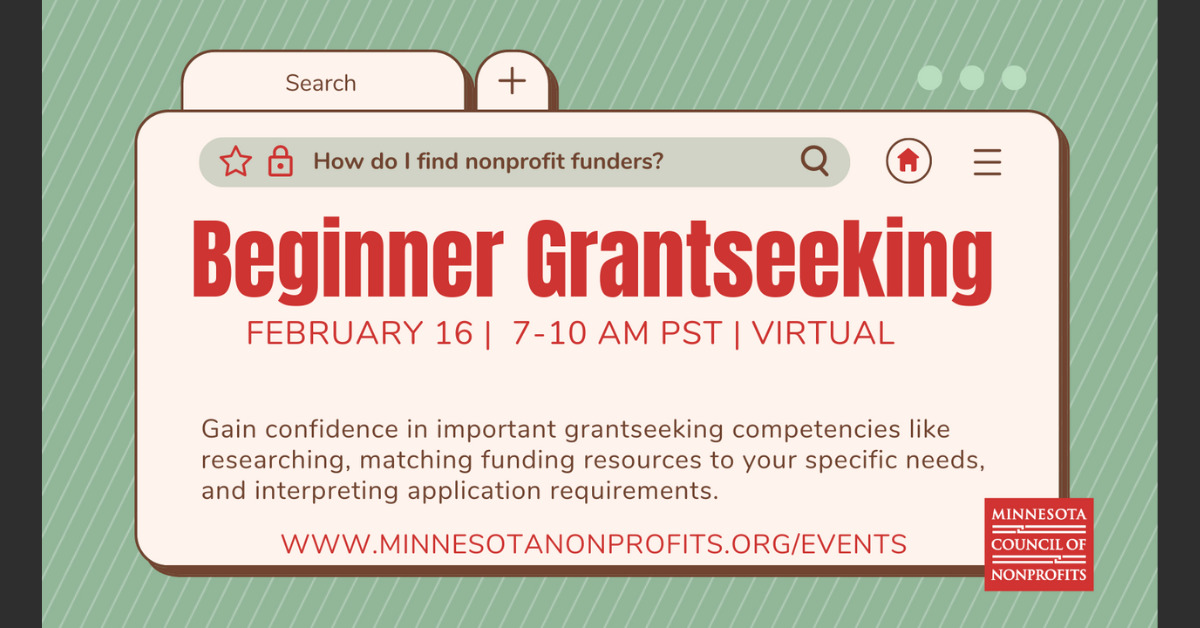 Beginner Grantseeking Feb 16, 2023 7:00am -10:00am PT