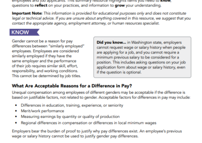 Washington Equal Pay and Opportunities Act