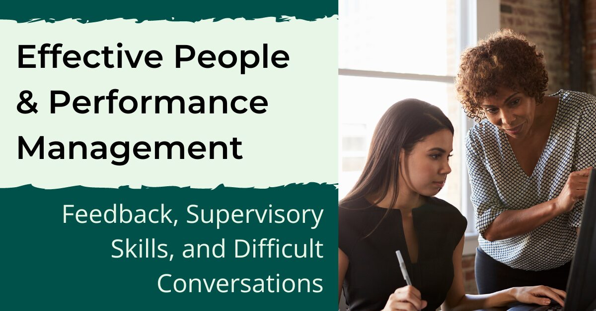 2024-09-18 WENATCHEE HR Management banner Effective People and Performance Management: Feedback, Supervisory Skills, and Difficult Conversations.