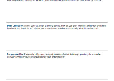 Strategic Plan Monitoring and Evaluation Resource