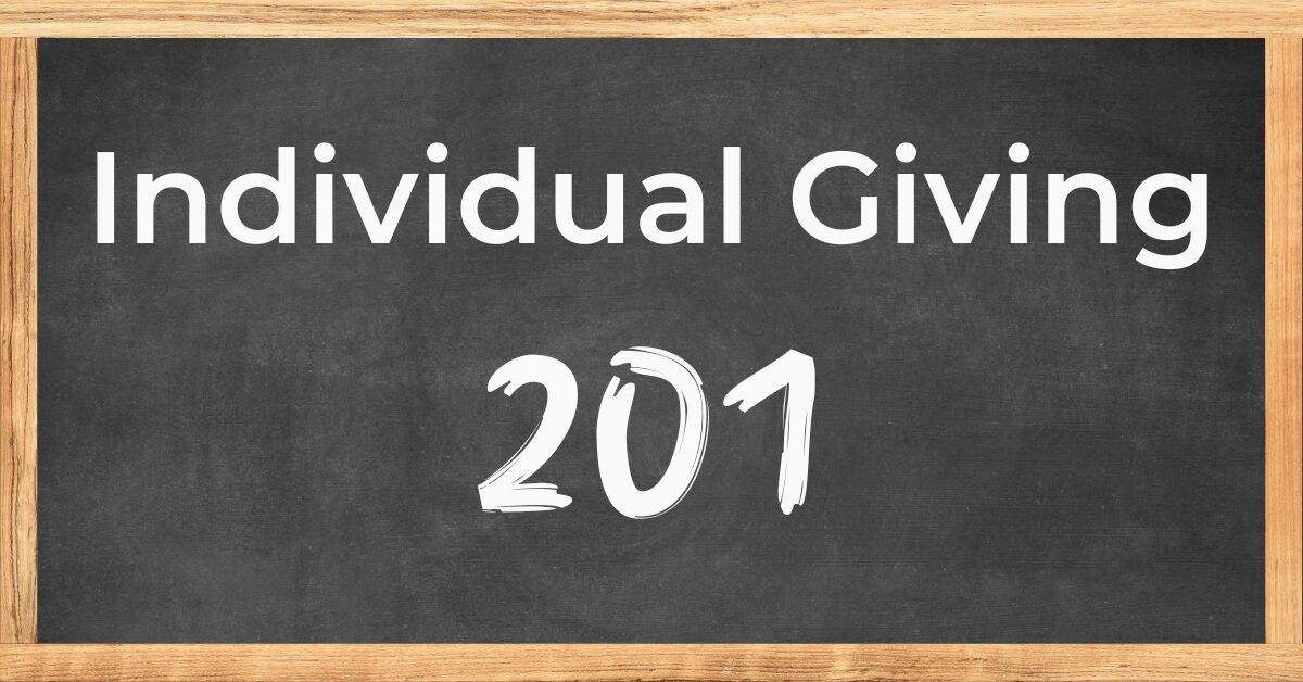 Individual Giving 201